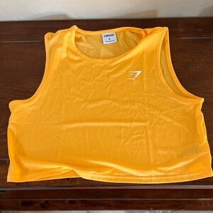 Gymshark Vibrant Orange Crop Sleeveless Top